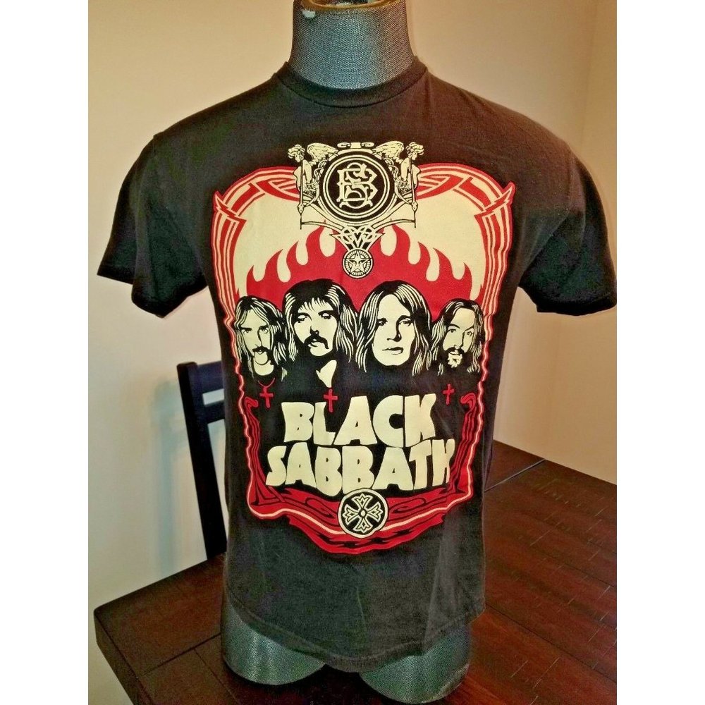 Vintage Ozzy Osbourne Delta Black Sabbath T Shirt Large Black